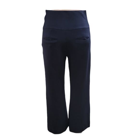 Cabi Coco High Rise Trouser Pants Women's Size 6 Navy Blue‎ Wide Leg - Picture 9 of 16
